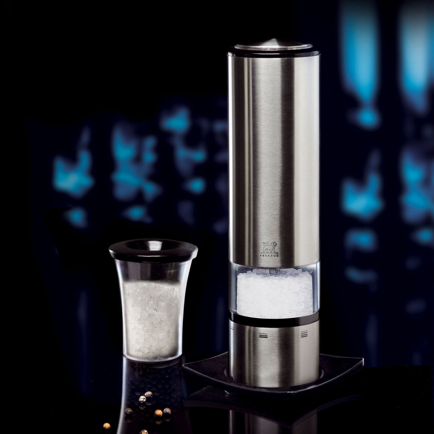 Peugeot Elis Sense 8" Stainless Steel Electric Salt Mill