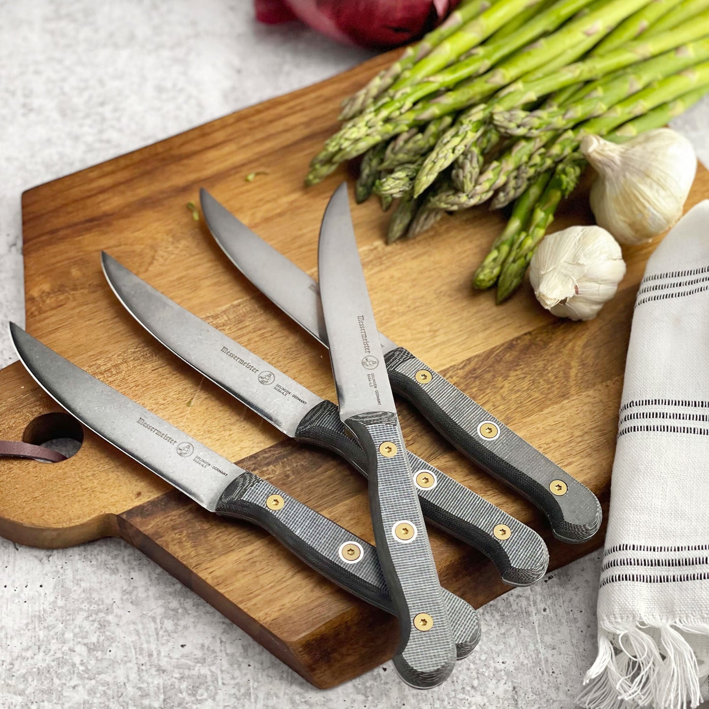 Messermeister Custom Micarta 4 Piece Steak Knife Set