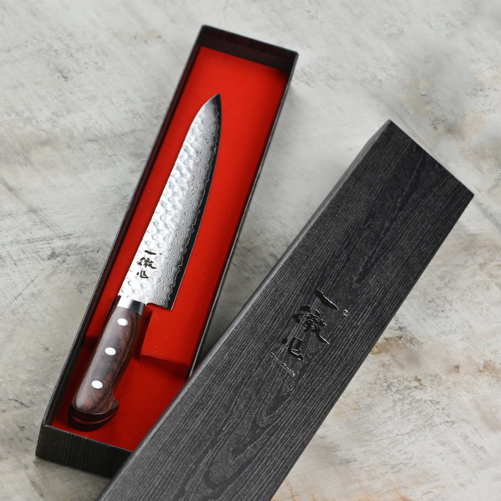 Ittetsu VG10 Hammered Damascus 9.4" Sujihiki