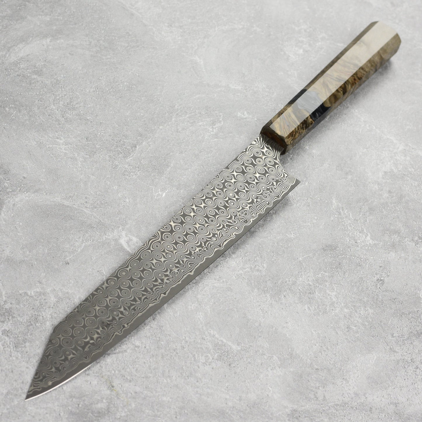 Nigara Anmon SG2 Damascus 10" Kiritsuke Sujihiki