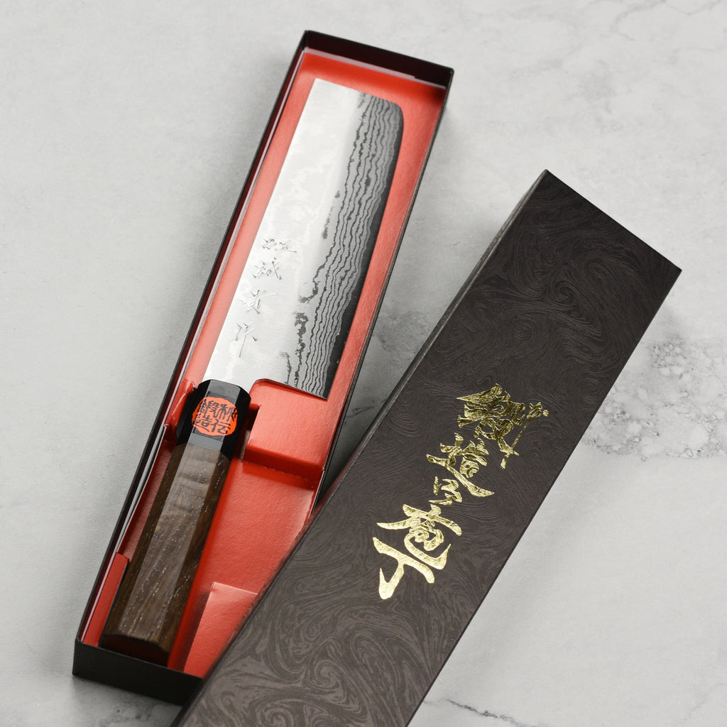 Shigeki Tanaka VG10 Damascus 6.5" Nakiri