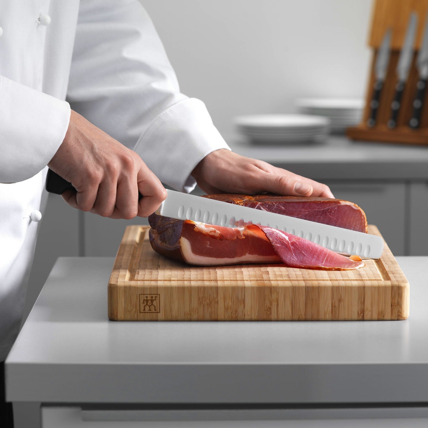 Zwilling Four Star 10" Hollow Edge Slicing Knife
