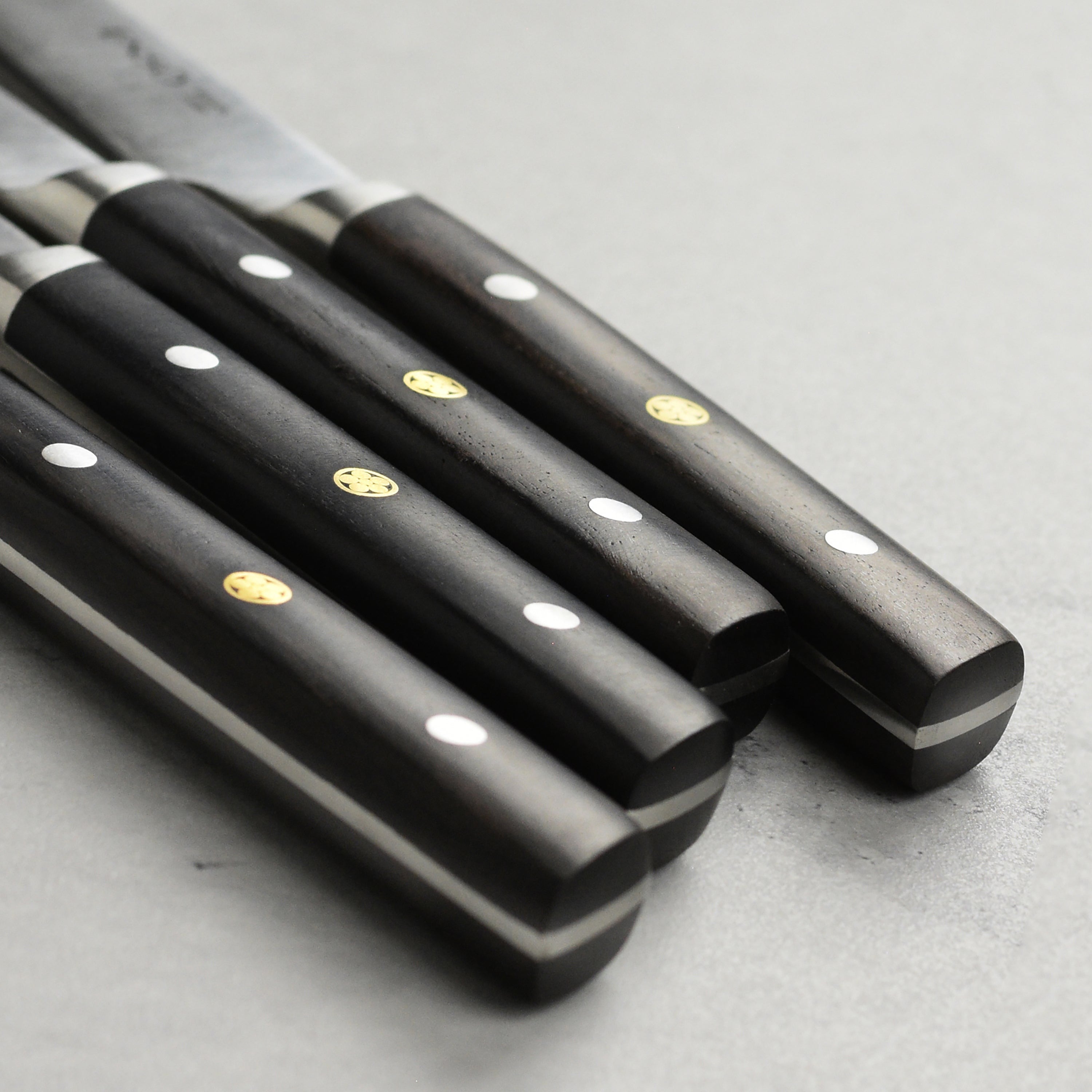 Enso Modern 4 Piece Steak Knife Set, Ebony