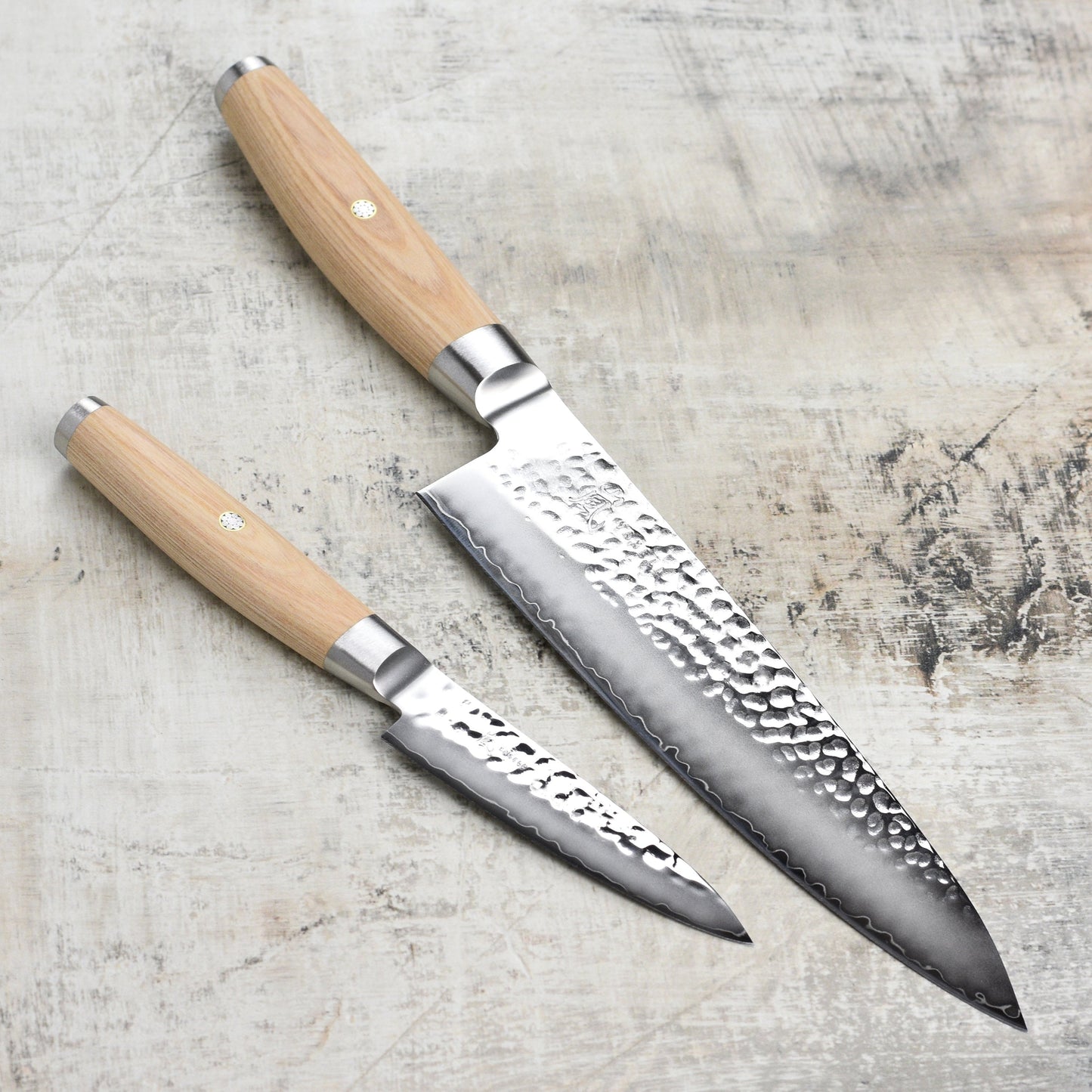 Yaxell Ketu SG2 2 Piece Knife Set, Blonde Handle