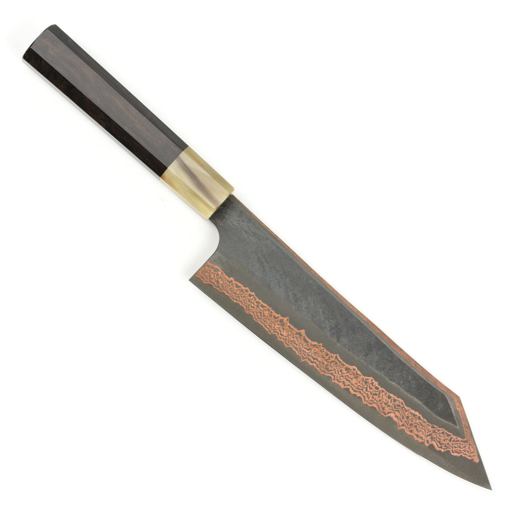 Hatsukokoro Yorokobi SLD Kurouchi Copper Damascus 8.25" Kiritsuke