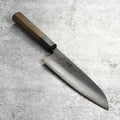 Hatsukokoro Kumokage Aogami Kurouchi Damascus 7" Santoku