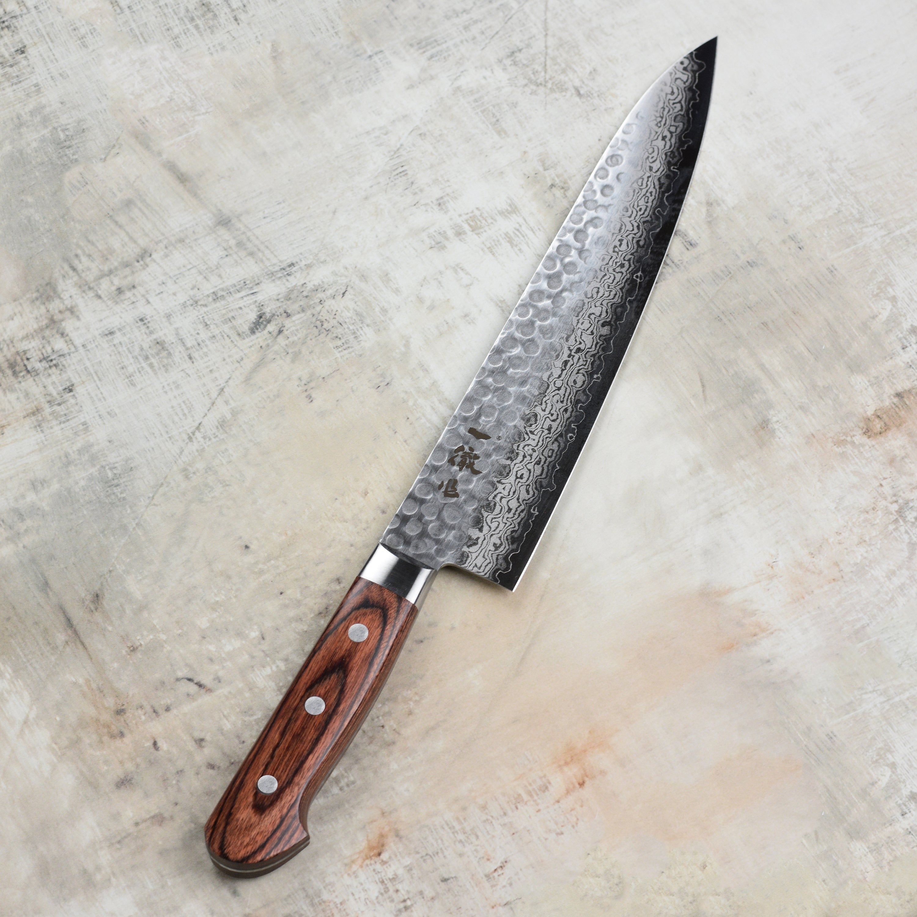 Ittetsu VG10 Hammered Damascus 9.4" Gyuto