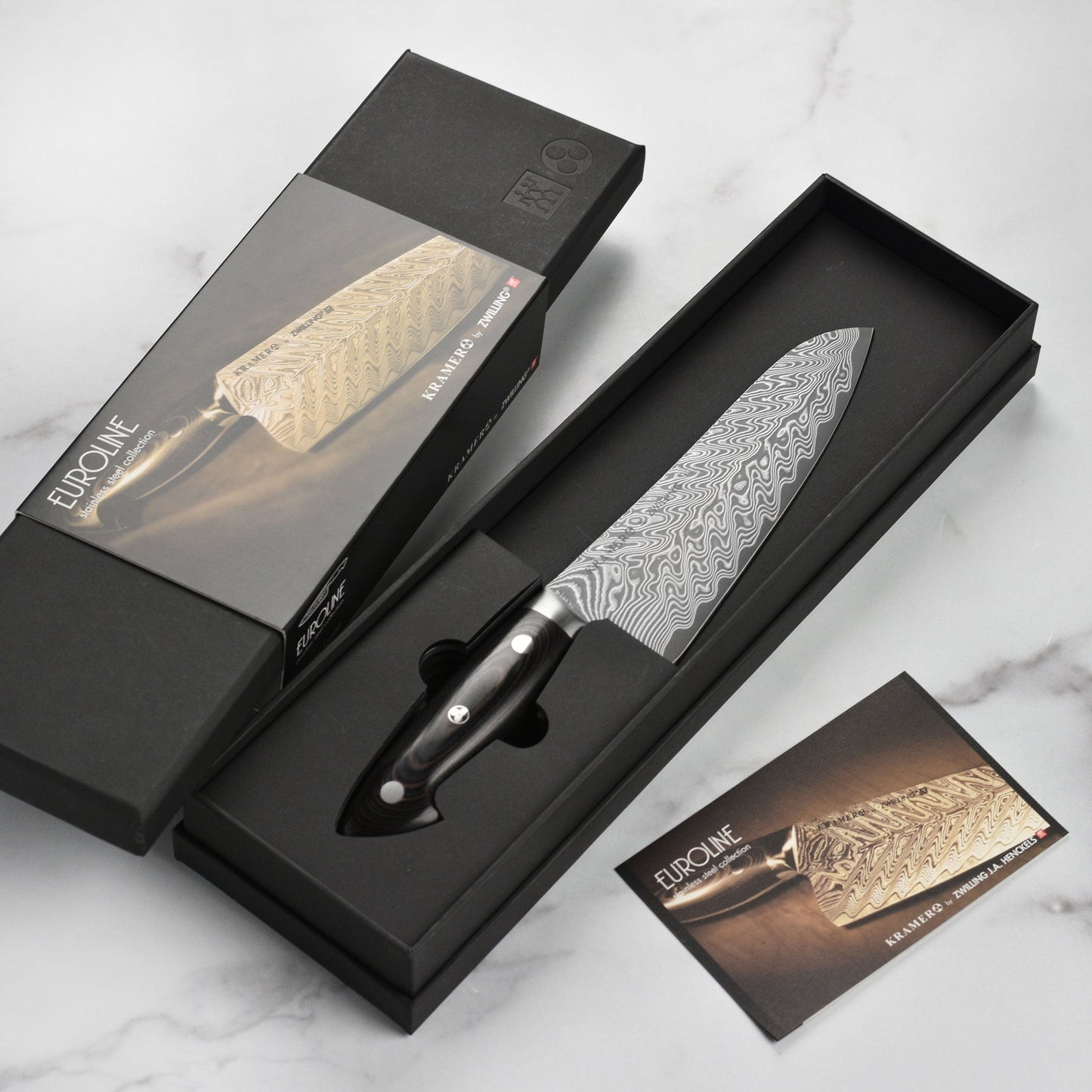 Kramer Stainless Damascus 7" Santoku Knife