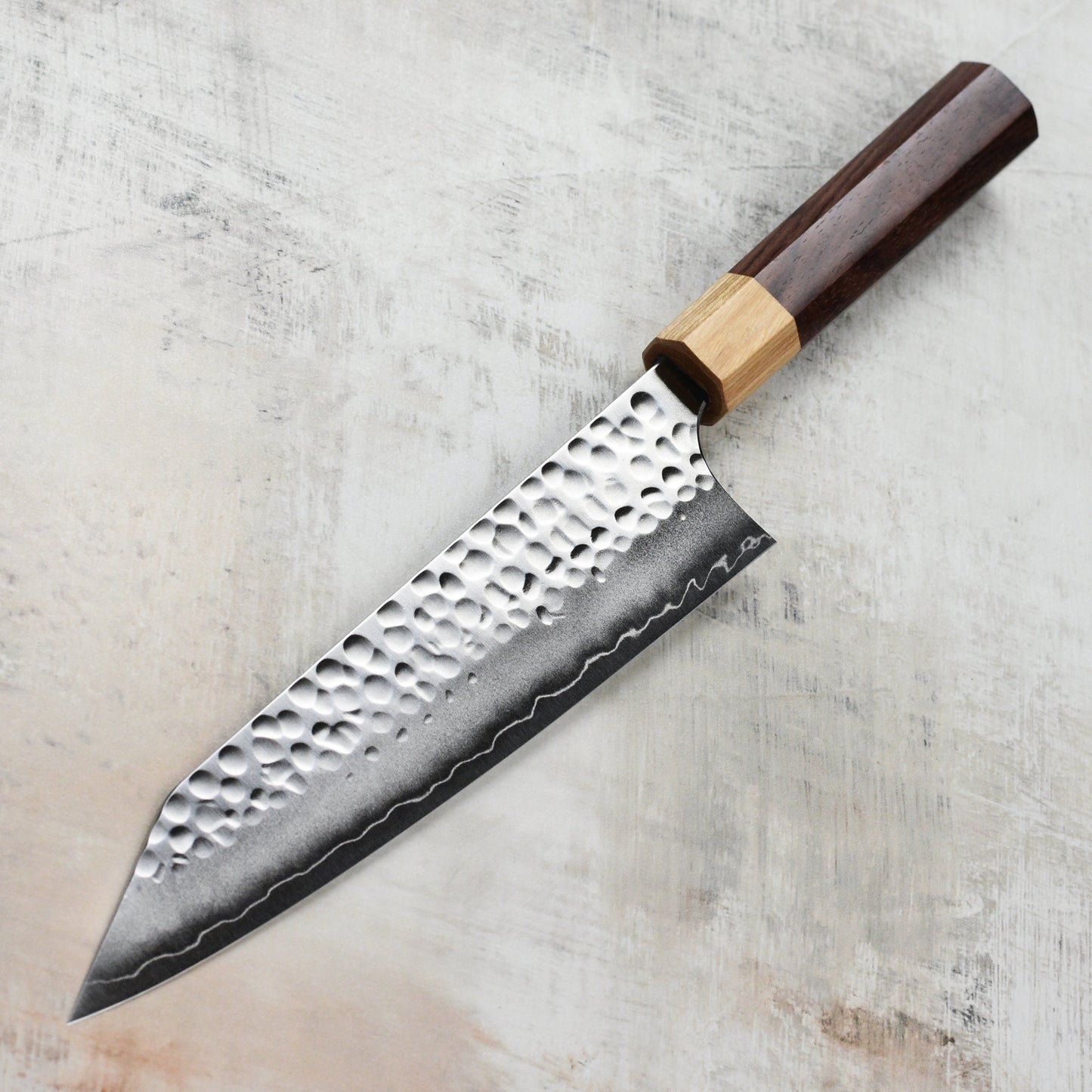 Yoshimi Kato Forged Ginsan Stainless Clad 8.25" Kiritsuke Gyuto