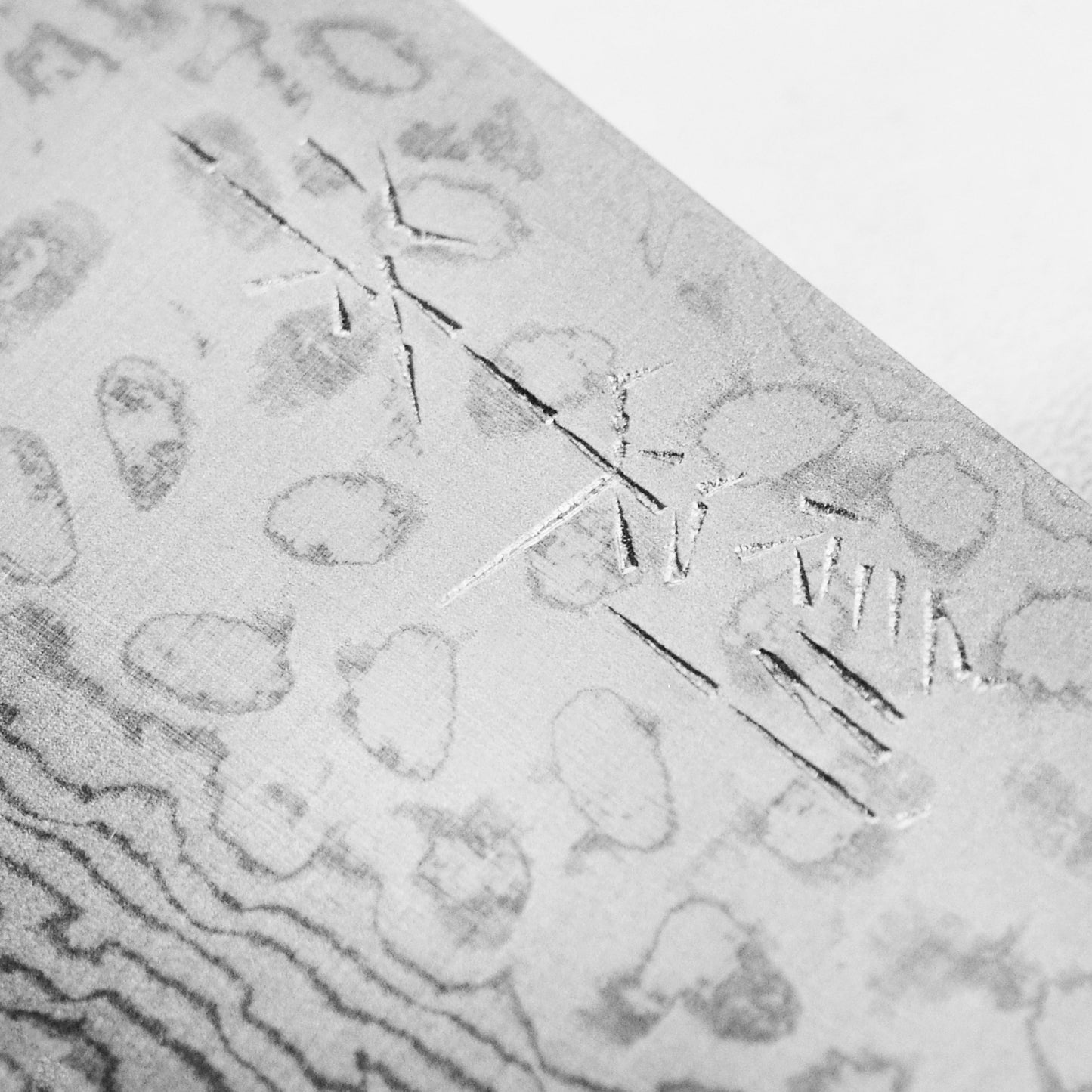 Masutani VG10 Damascus 7" Gyuto, Blue Handle
