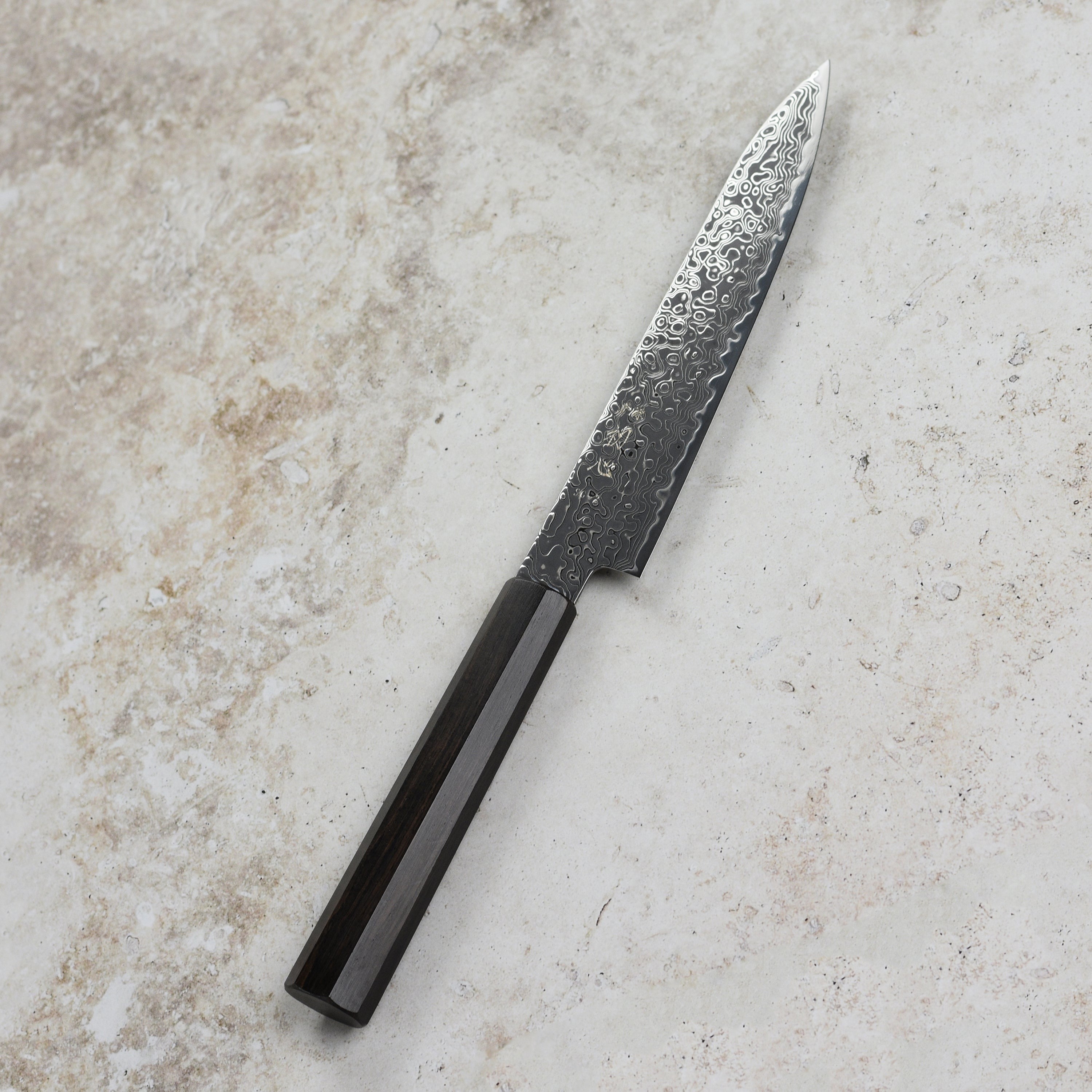Hatsukokoro Ryuhyo SG2 Kurozome Damascus 5.9" Petty
