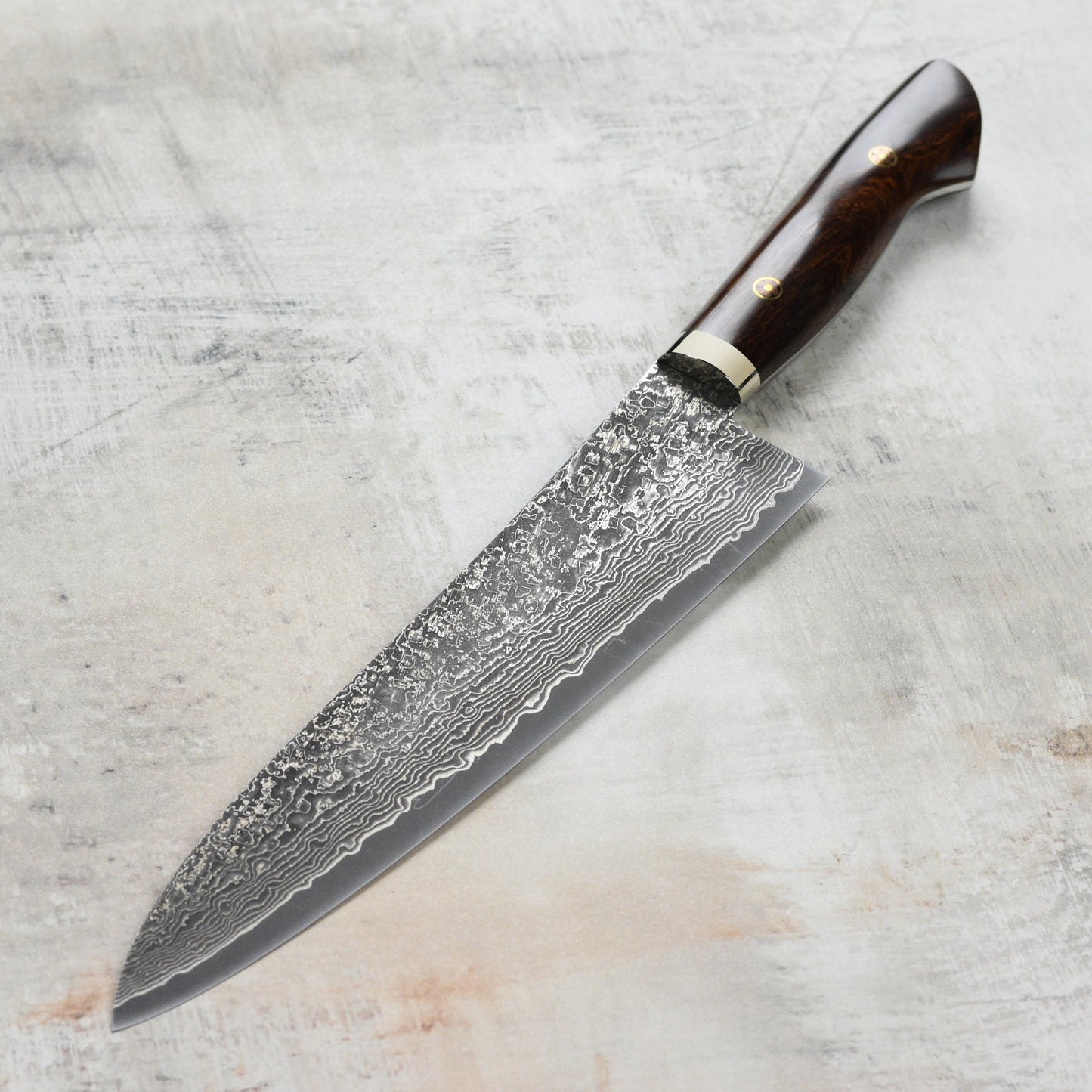 Shigeki Tanaka Hand-Forged R2 Damascus 9.4" Gyuto
