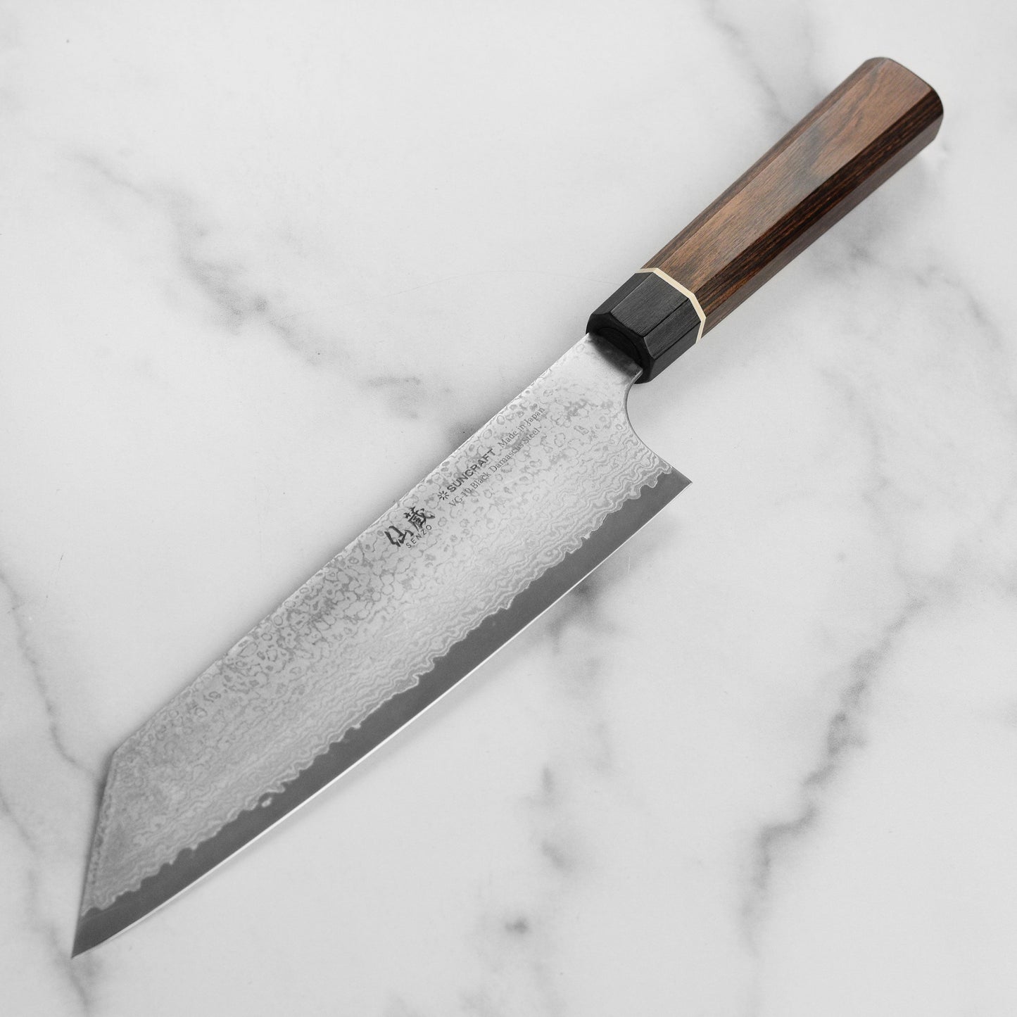 Senzo Black Damascus 8" Kiritsuke Knife
