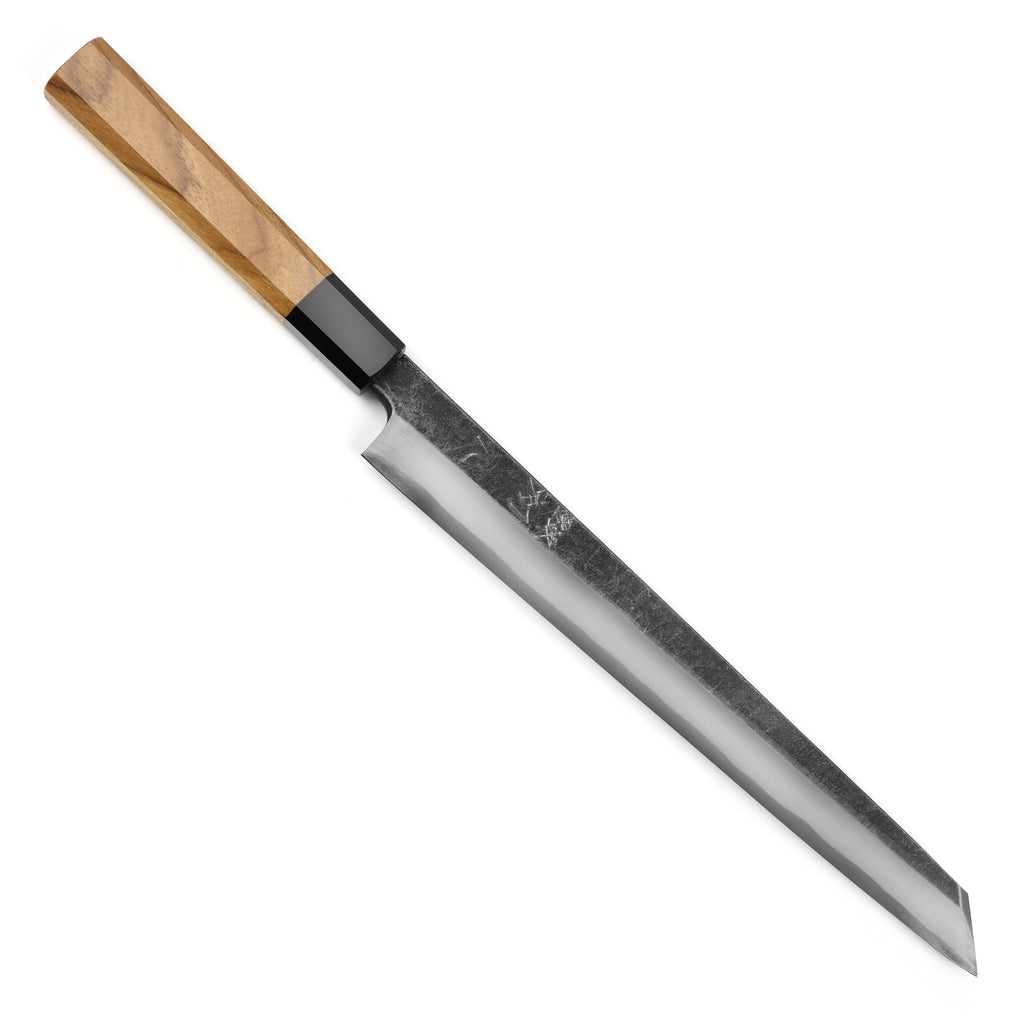 Hatsukokoro Shirasagi Aogami #2 Kurouchi Single-Bevel 10.6" Kiritsuke Yanagiba