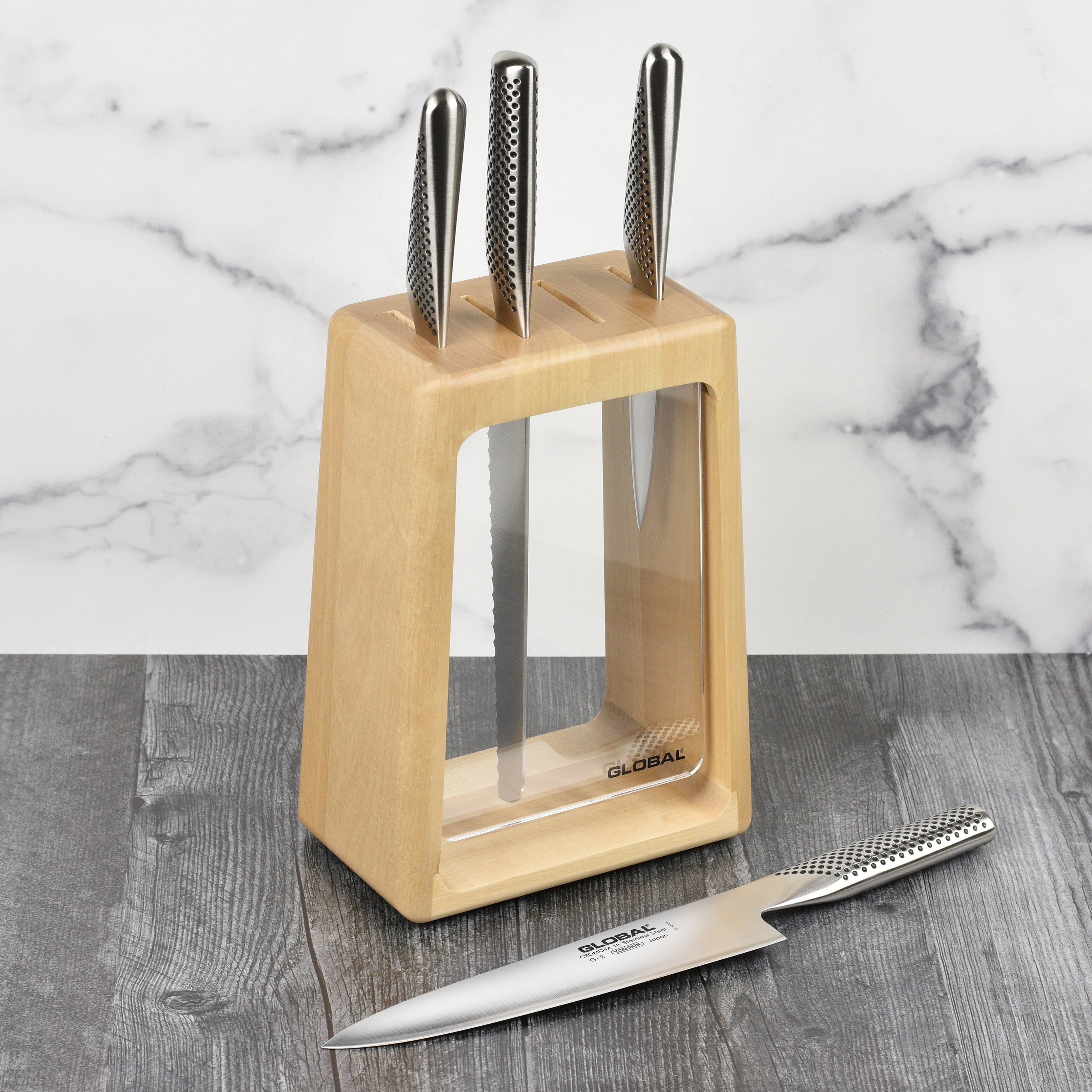 Global Hashira 5 Piece Knife Block Set