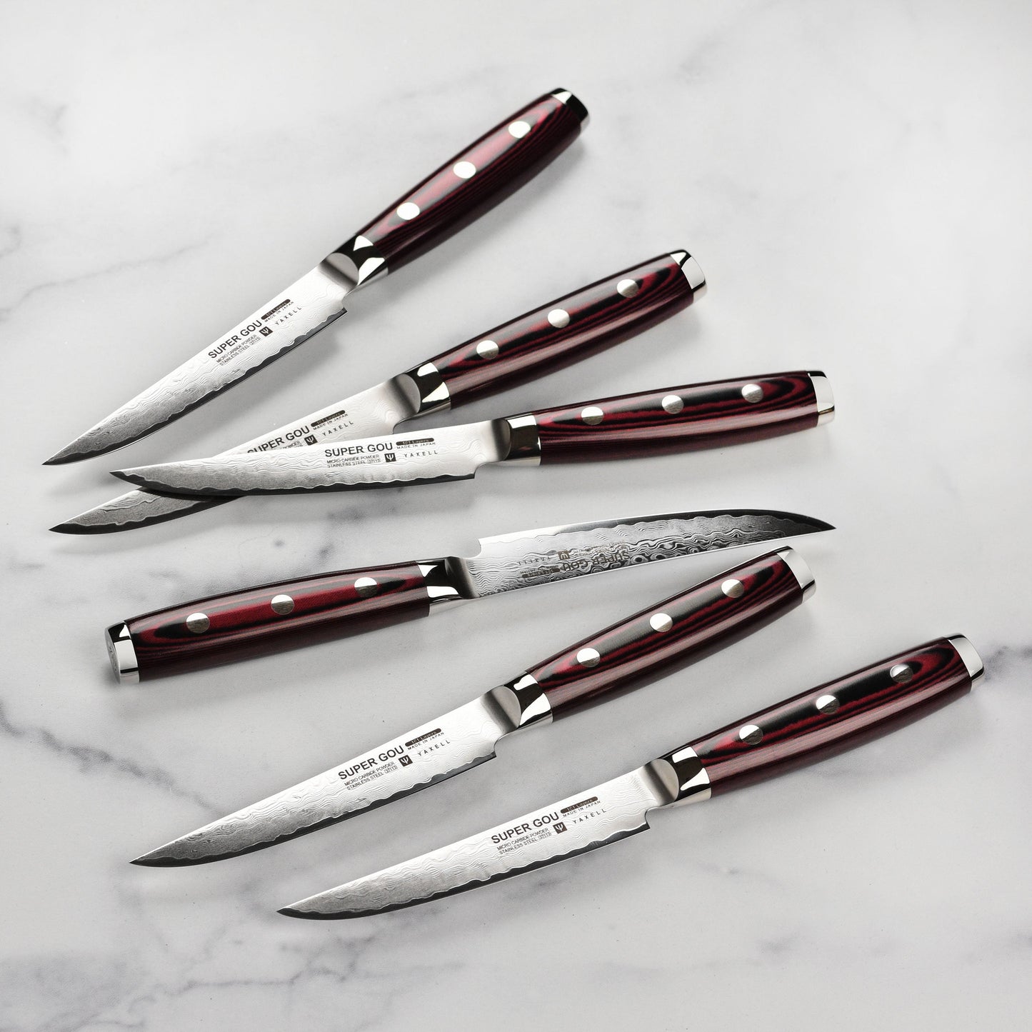 Yaxell Super Gou SG2 6 Piece Steak Knife Set