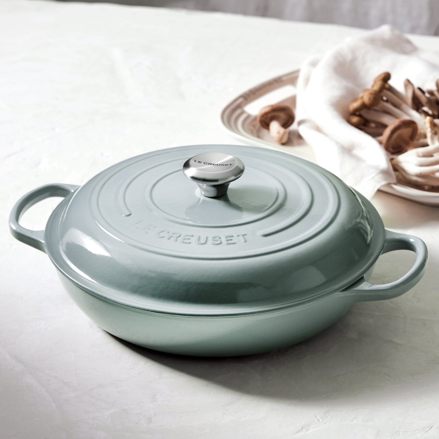 Le Creuset Signature Cast Iron 5-quart Sea Salt Braiser