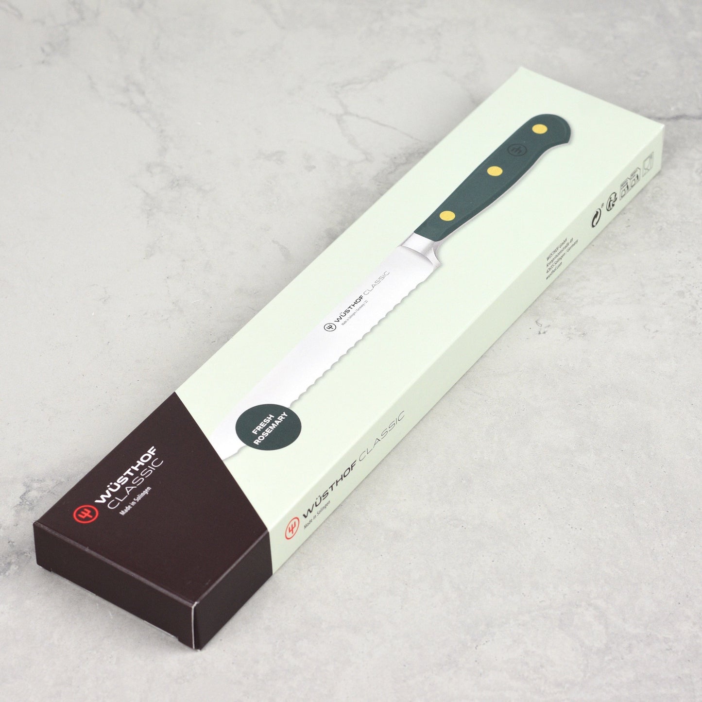 Wusthof Classic Fresh Rosemary 5" Serrated Utility Knife