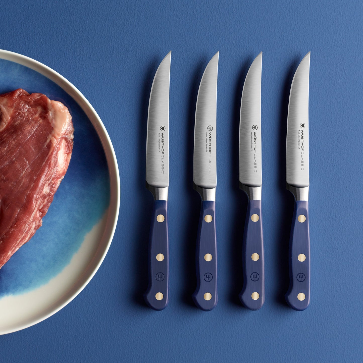 Wusthof Classic Wild Blueberry 4 Piece Steak Knife Set