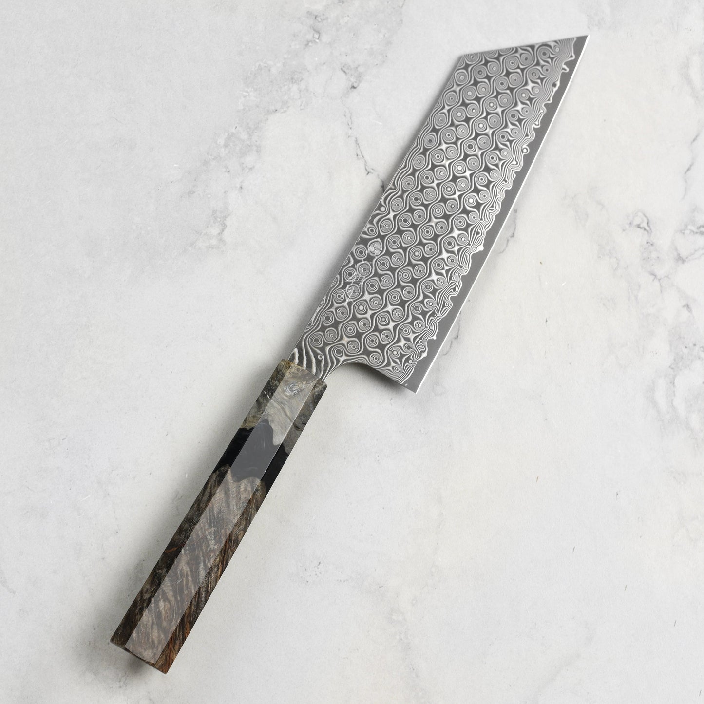 Nigara Anmon SG2 Damascus 7" Kiritsuke Nakiri