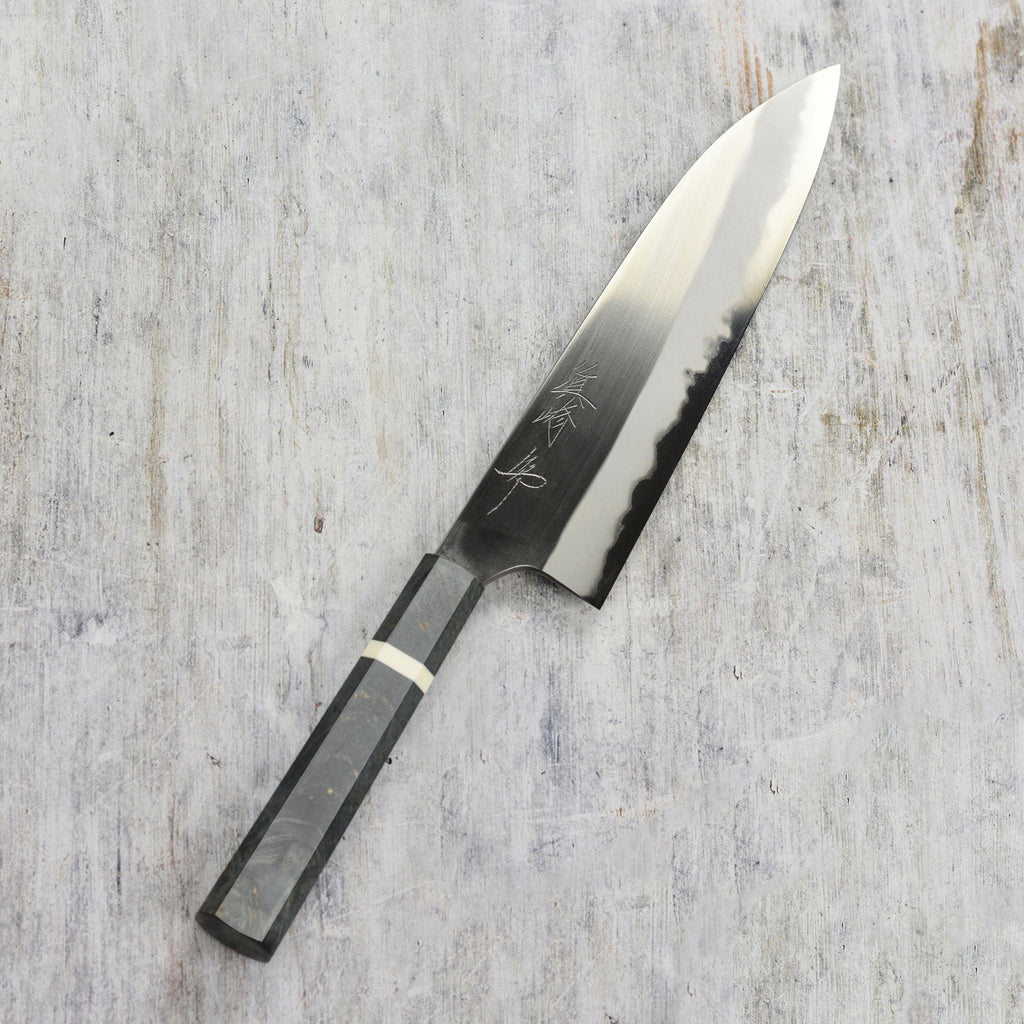 Mazaki Hon-Sanmai Shirogami #2 Migaki 8.25" Gyuto