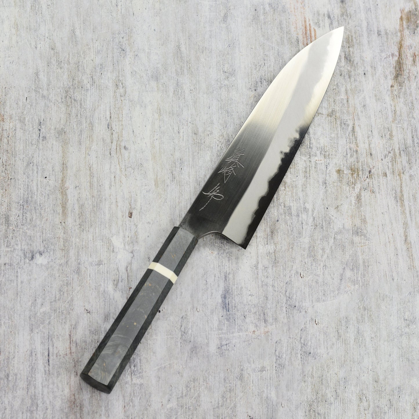 Mazaki Hon-Sanmai Shirogami #2 Migaki 8.25" Gyuto