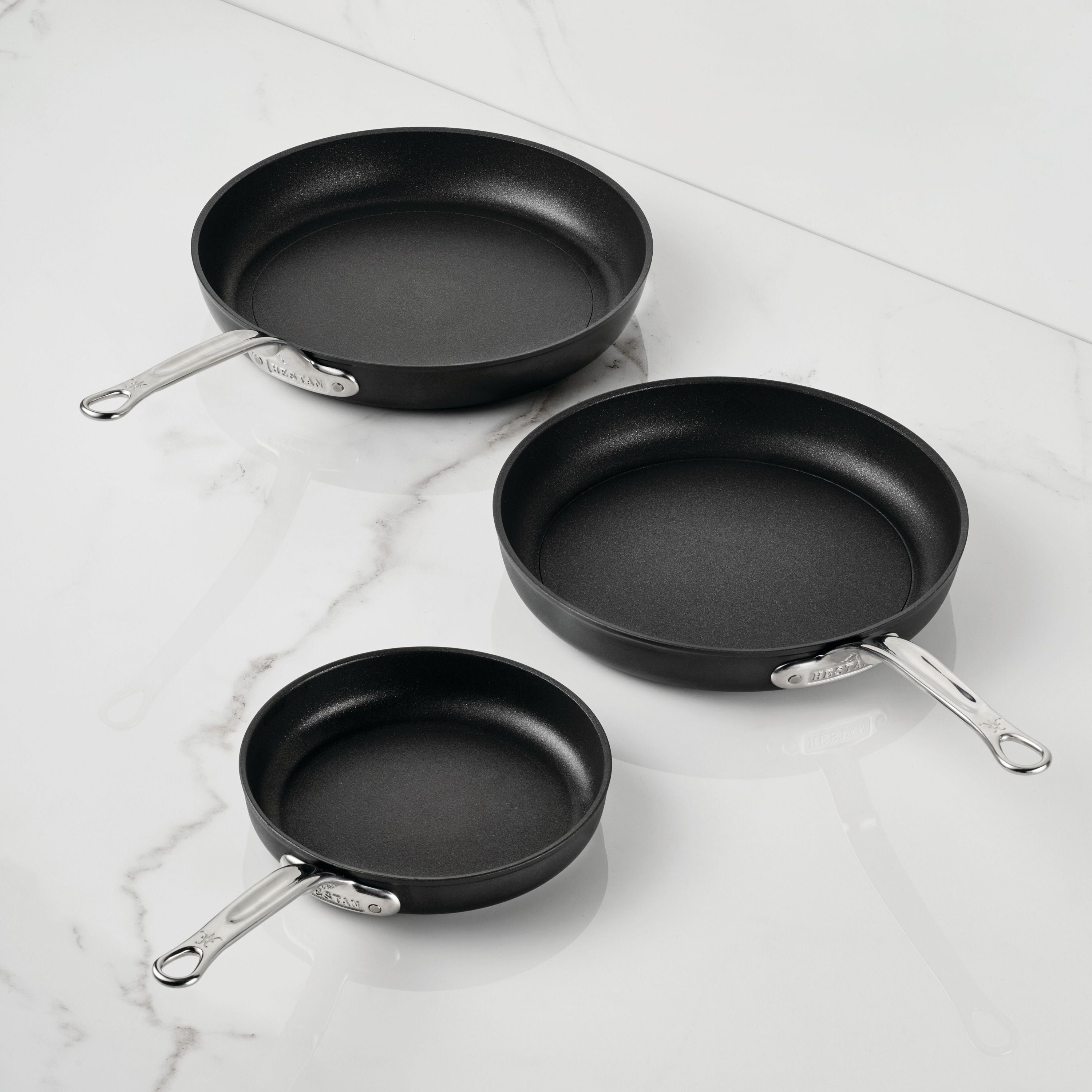 Hestan Titum Fusion 3 Piece Nonstick Skillet Set