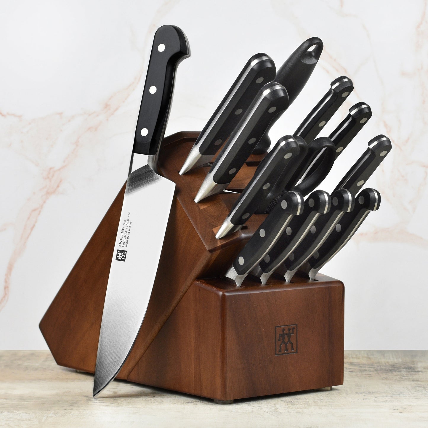 Zwilling Pro 14 Piece Acacia Knife Block Set