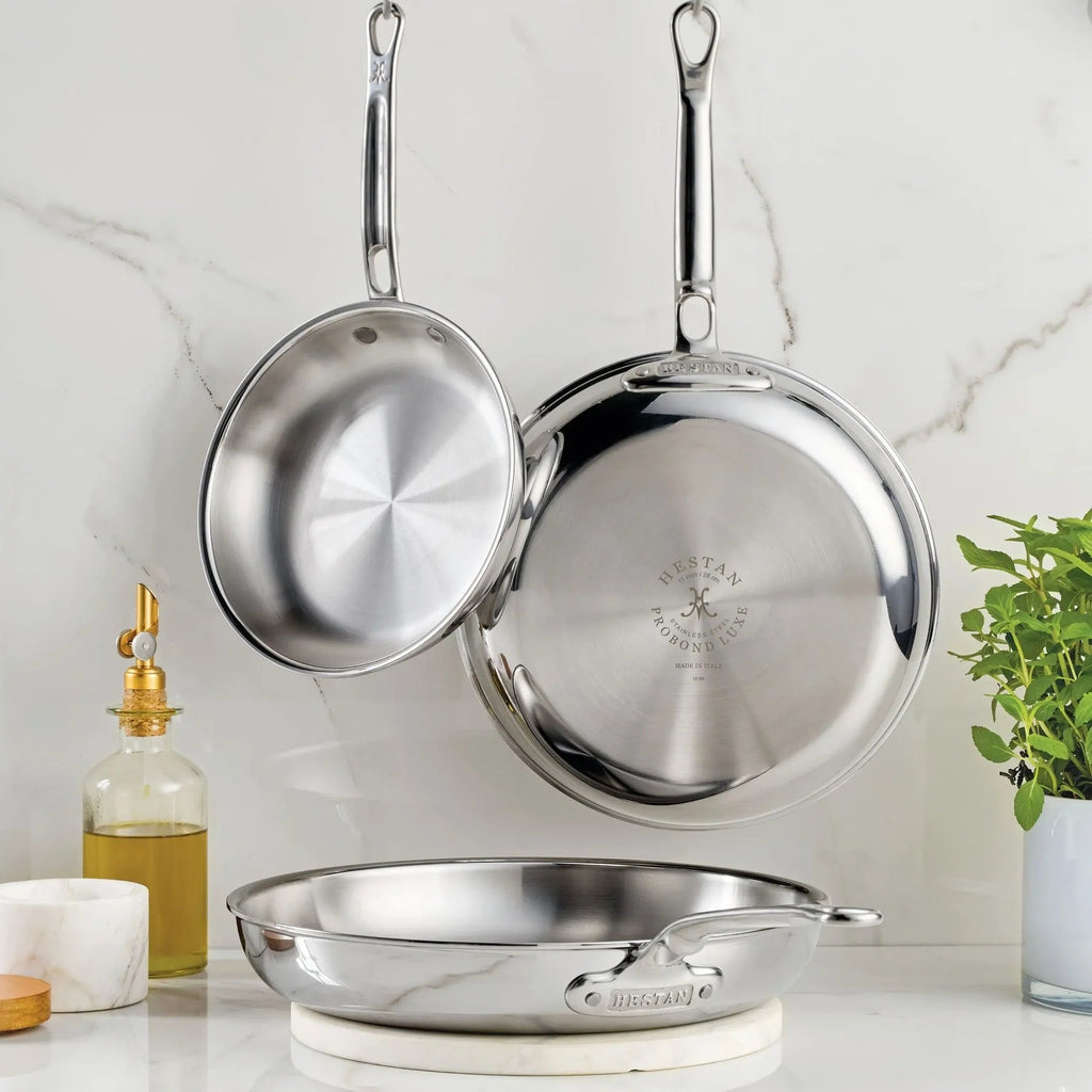 Hestan ProBond Luxe 3 Piece Stainless Steel Skillet Set