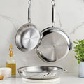 Hestan ProBond Luxe 3 Piece Stainless Steel Skillet Set