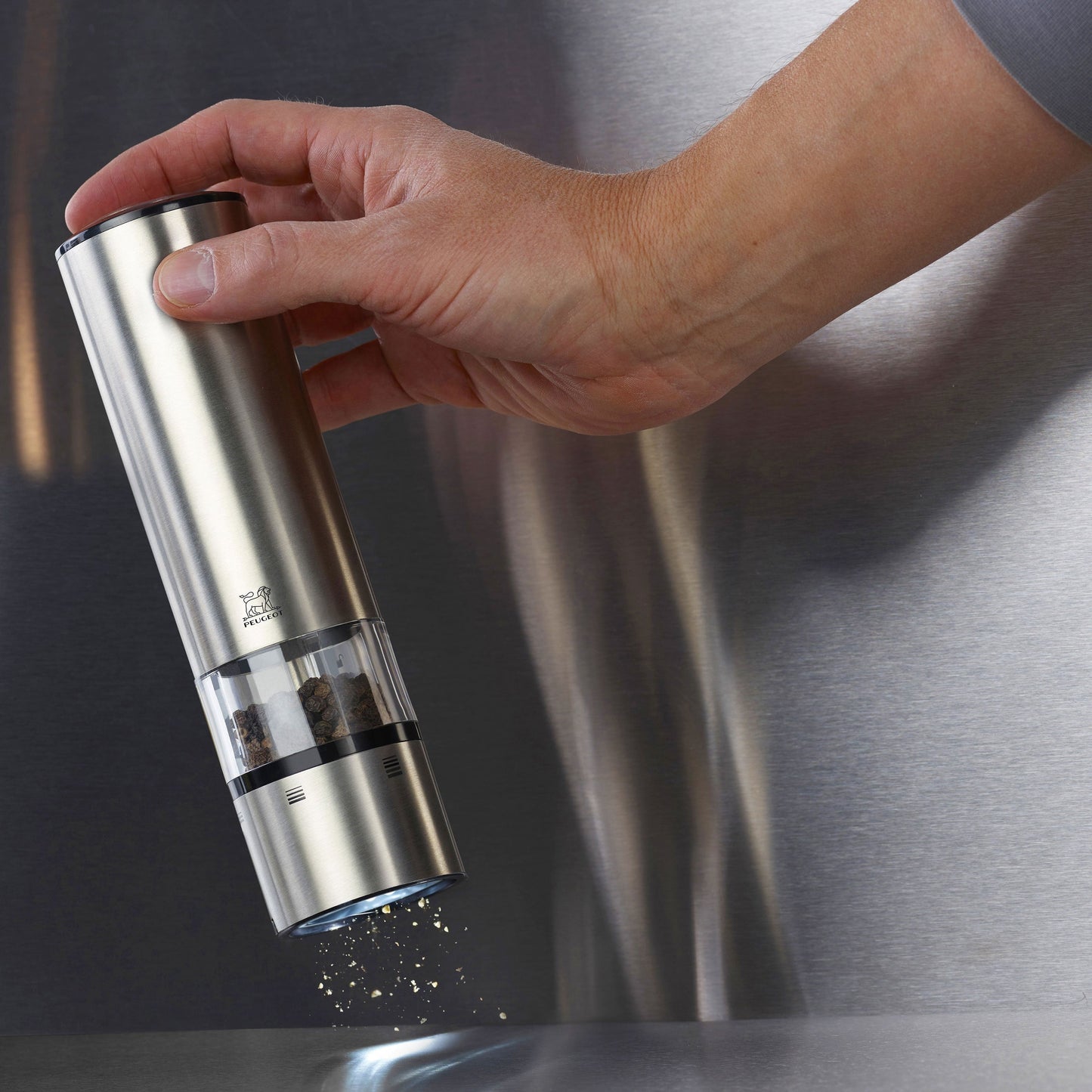 Peugeot Elis Sense 8" Stainless Steel Electric Pepper Mill