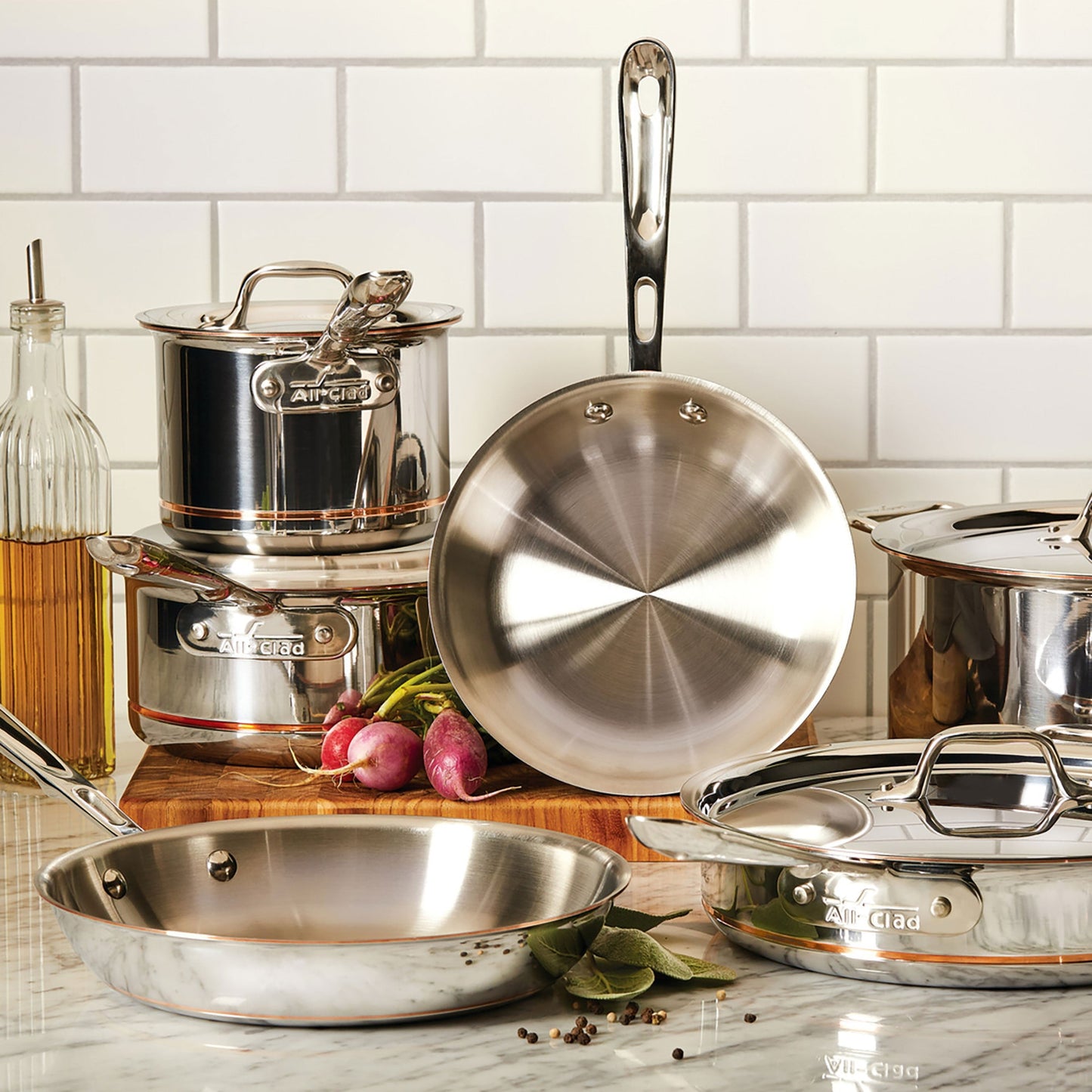 All-Clad Copper Core 15 Piece Cookware Set