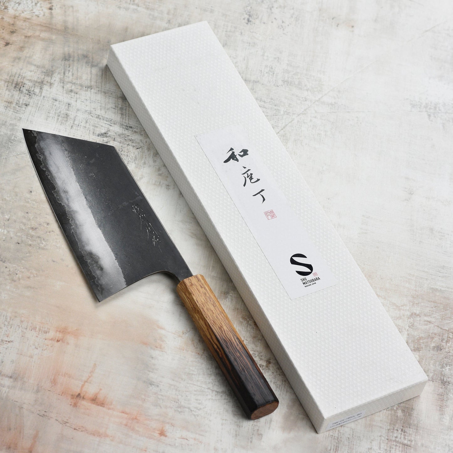 Matsubara Shirogami #1 Kurouchi Stainless Clad 7.5" Kiri Cleaver