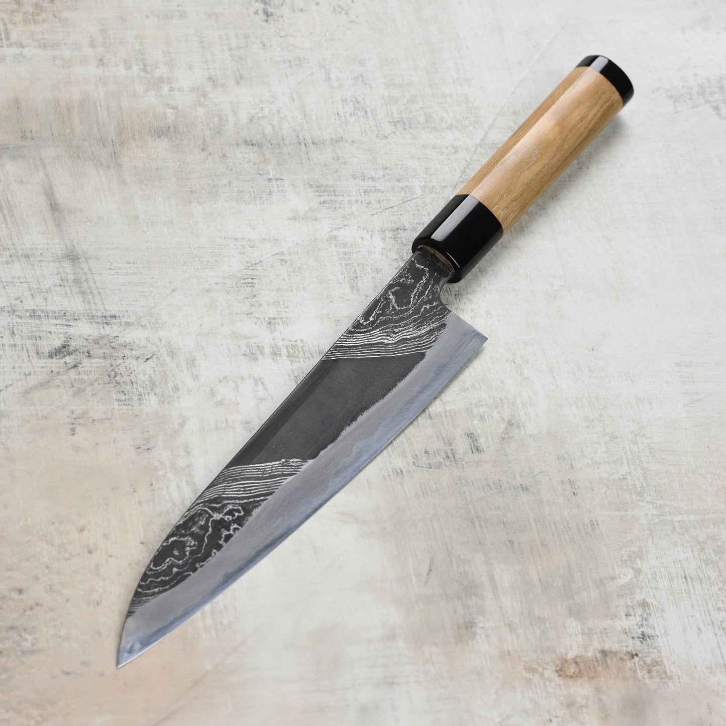 Tsukasa Hinoura River Jump Damascus 8.25" Gyuto