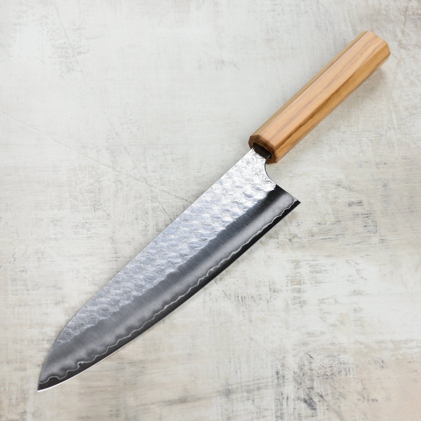 Yoshimi Kato Minamo SG2 8.25" Gyuto, Olivewood