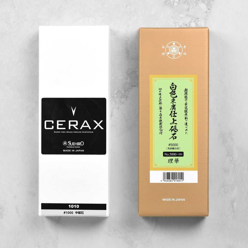 Suehiro Cerax 1000/Rika 5000 Whetstone Bundle