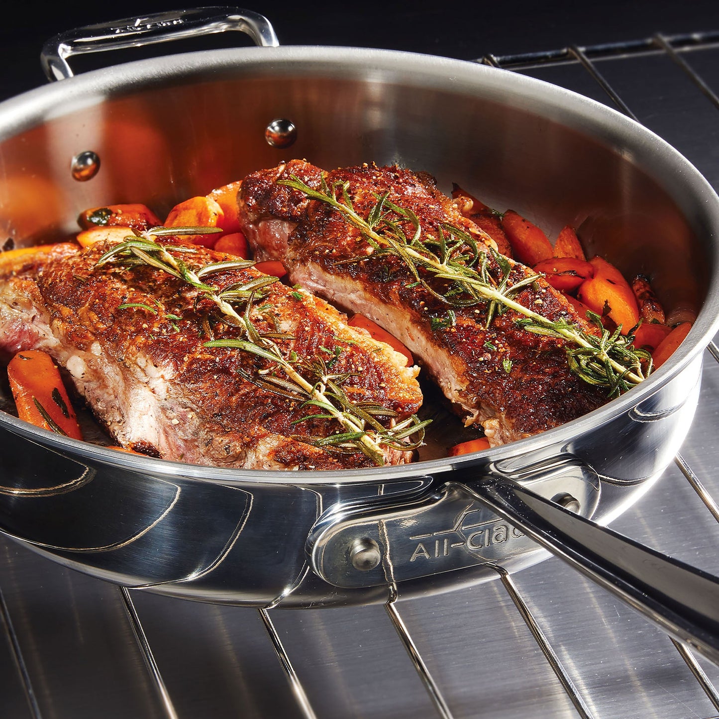 All-Clad d3 Stainless 6-quart Saute Pan