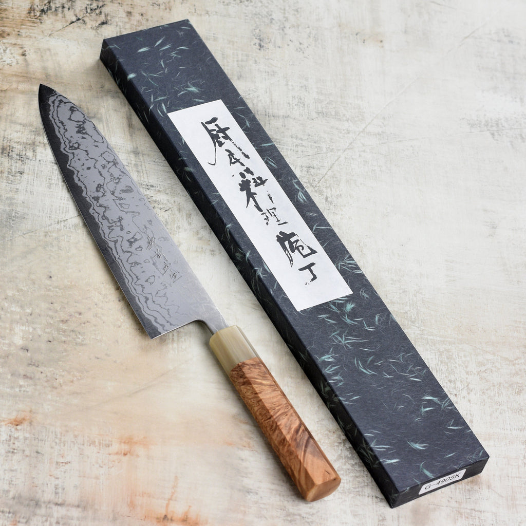 Shiro Kamo Shirogami #2 Damascus 9.4" Gyuto