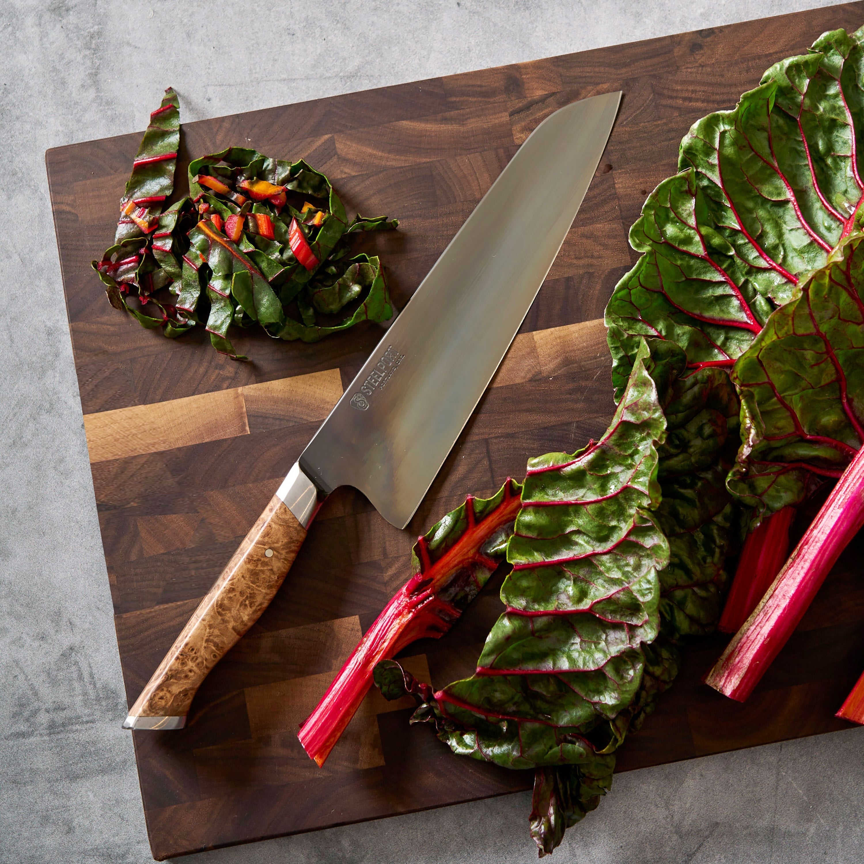 Steelport SteelCore 2-in-1 Walnut Cutting Board, 18x12"