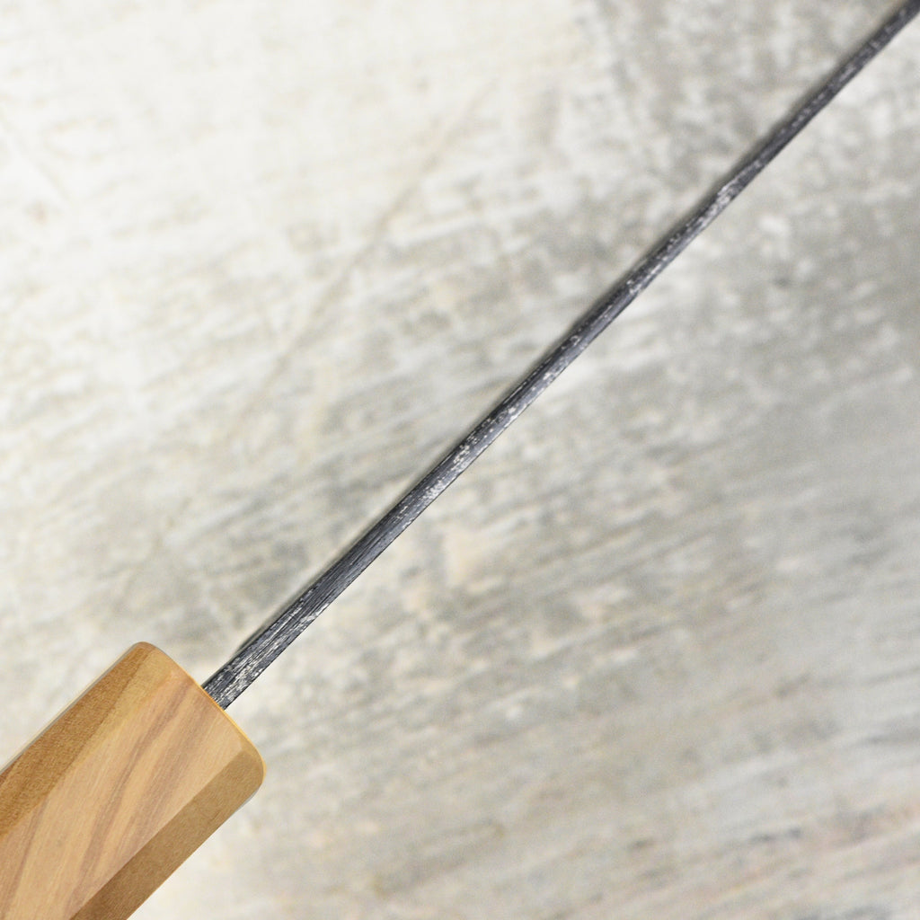 Hatsukokoro Kurogane Aogami #2 Kurouchi 6.5" Nakiri, Olivewood