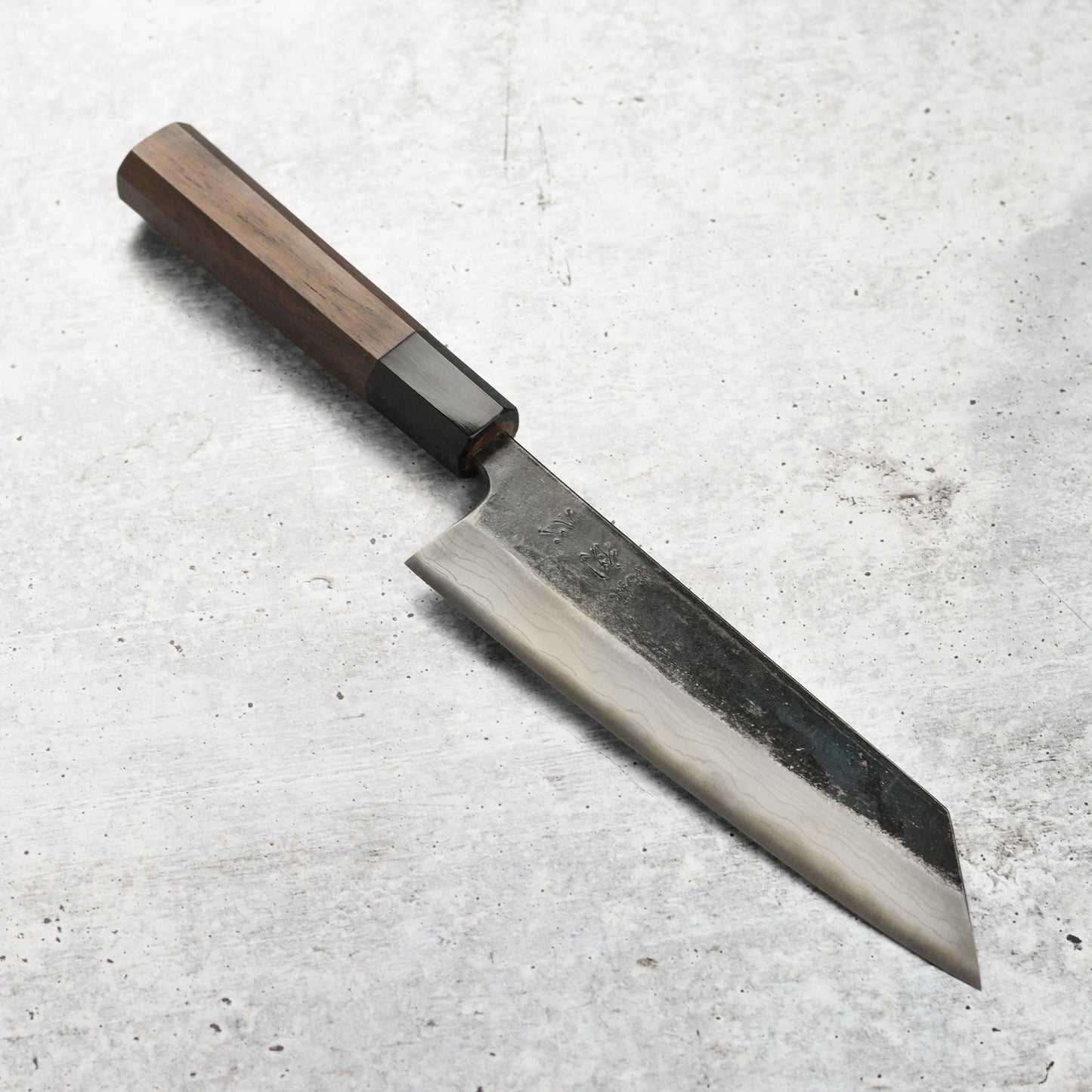 Hatsukokoro Kumokage Aogami #2 Kurouchi Damascus 7" Bunka