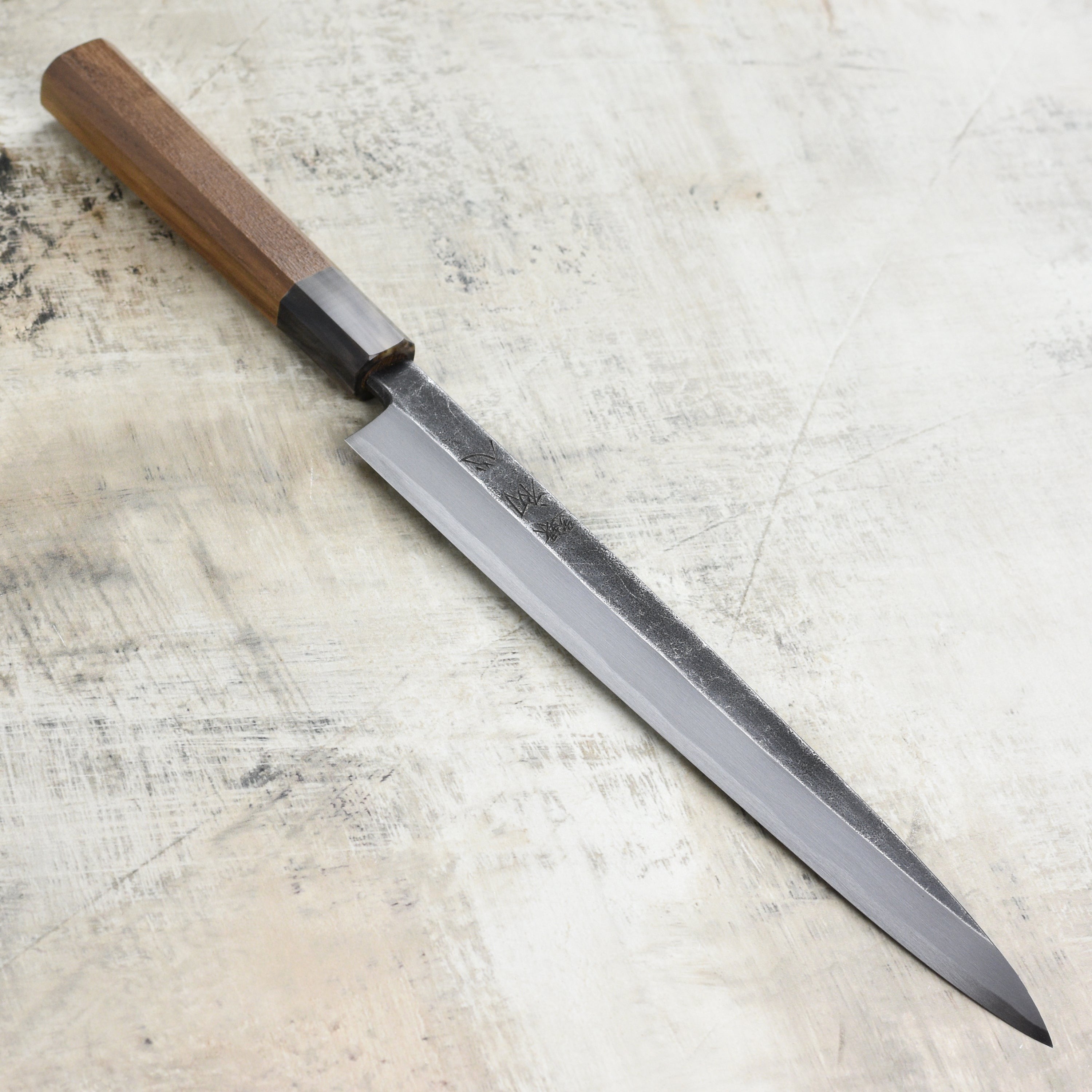 Hatsukokoro Shirasagi Aogami #2 Kurouchi Single-Bevel 10.6" Yanagiba