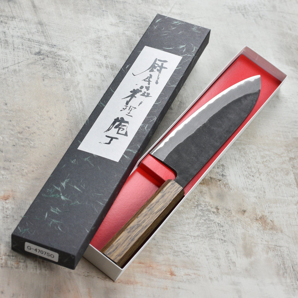 Shiro Kamo Aogami Super Kurouchi Stainless Clad 8.25" Gyuto