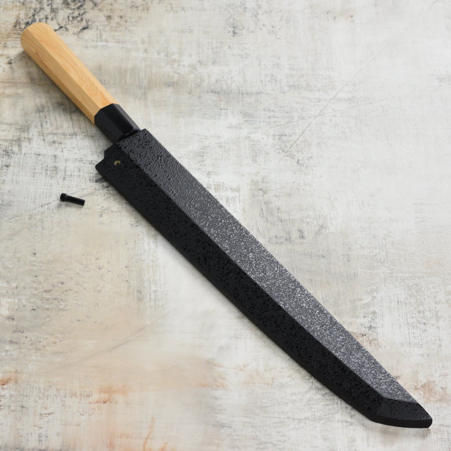 Takayuki x Itsuo Doi Homura Aogami #2 11.8" Sakimaru Sujihiki with Saya