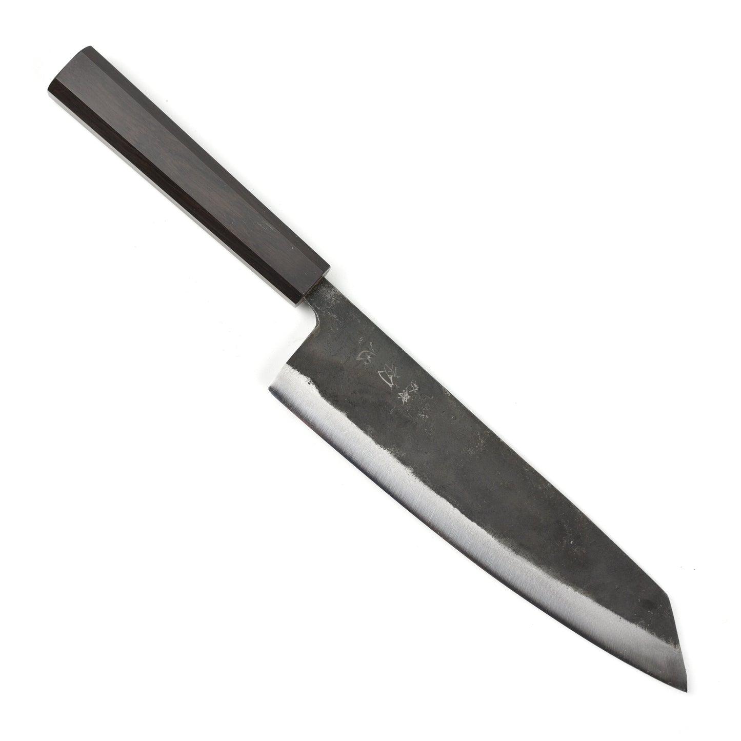 Hatsukokoro Kurogane Aogami #2 Kurouchi 8.25" Kiritsuke Gyuto, Ebony
