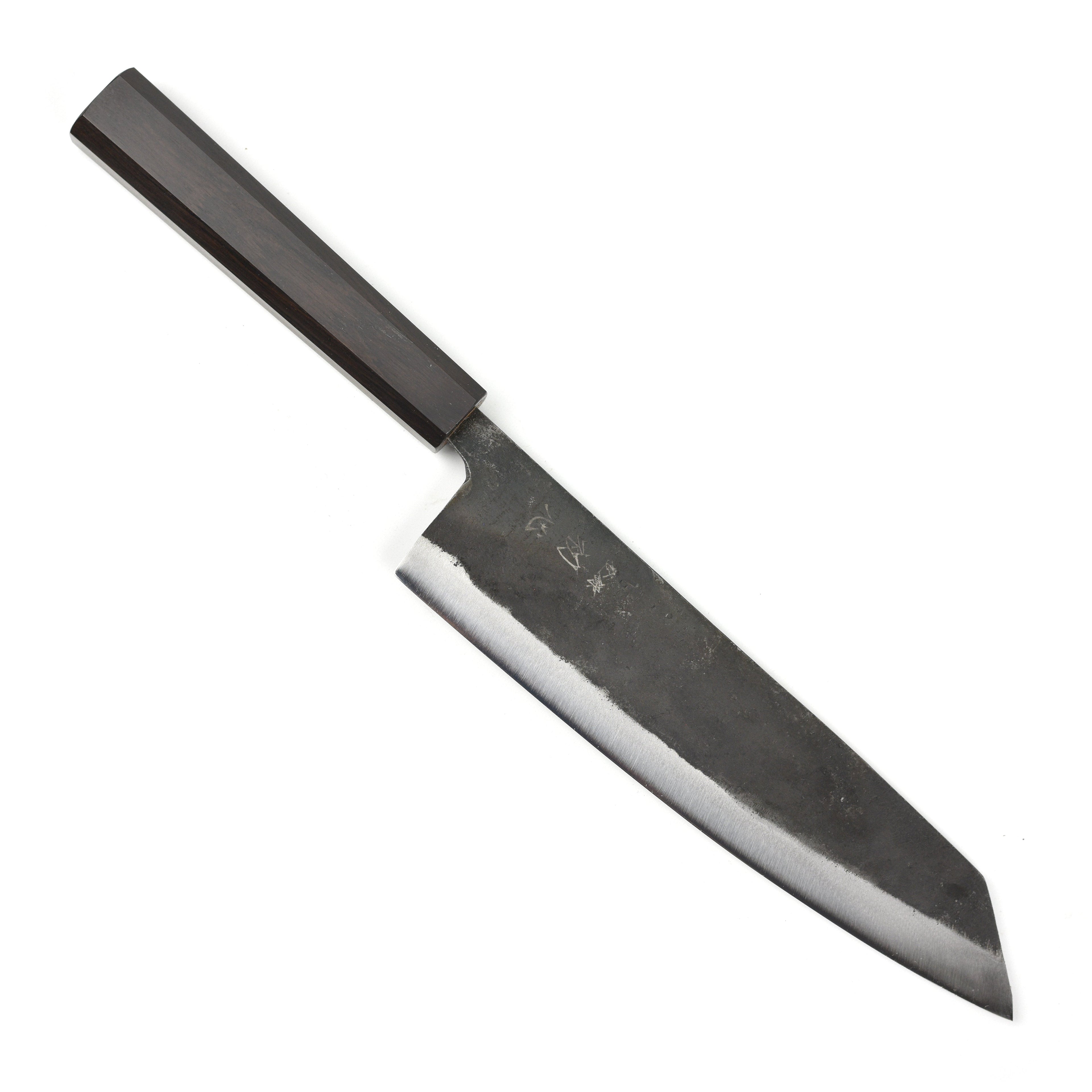 Hatsukokoro Kurogane Aogami #2 Kurouchi 8.25" Kiritsuke Gyuto, Ebony