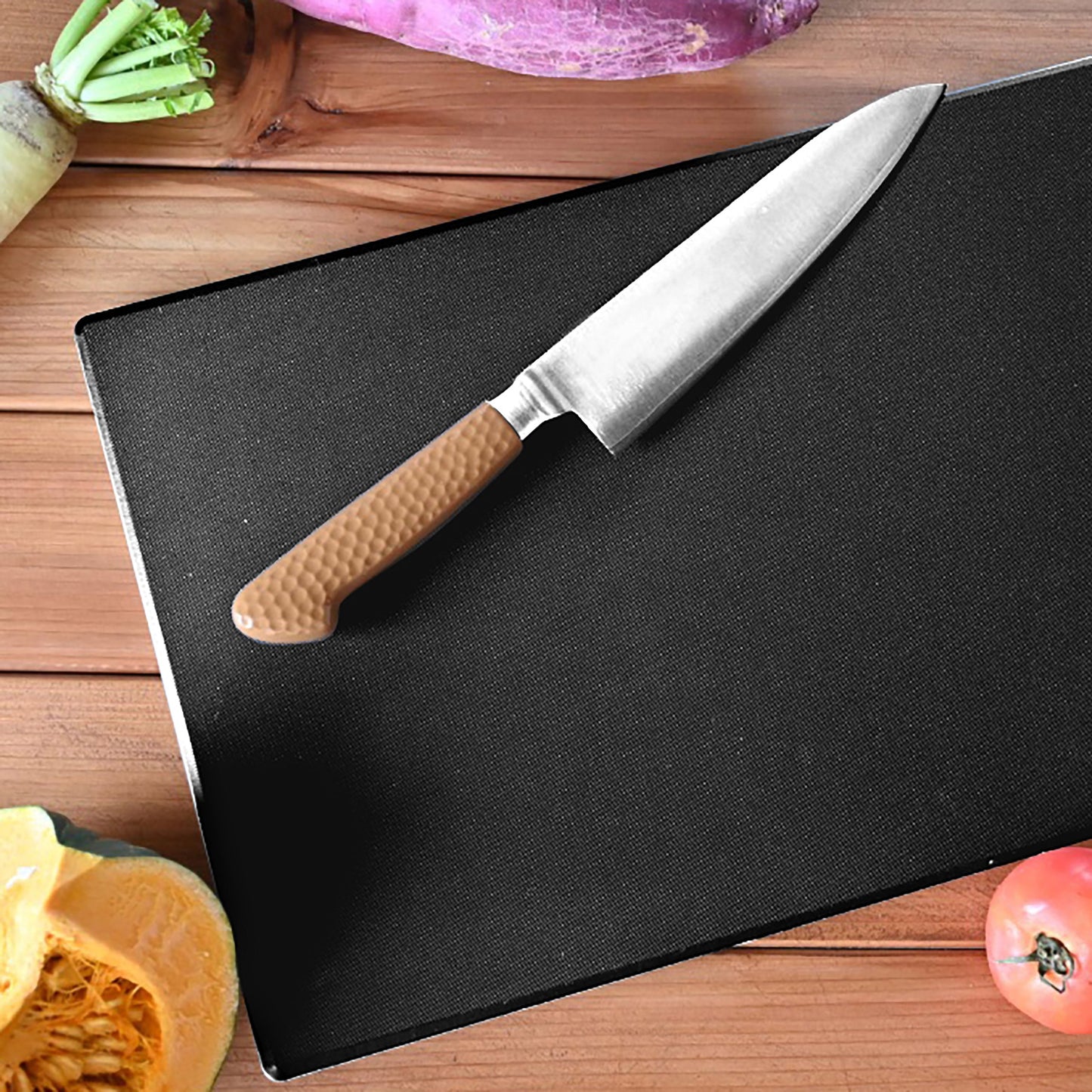 Hasegawa Pro-PE Black Cutting Board, 15.4 x 10.2"