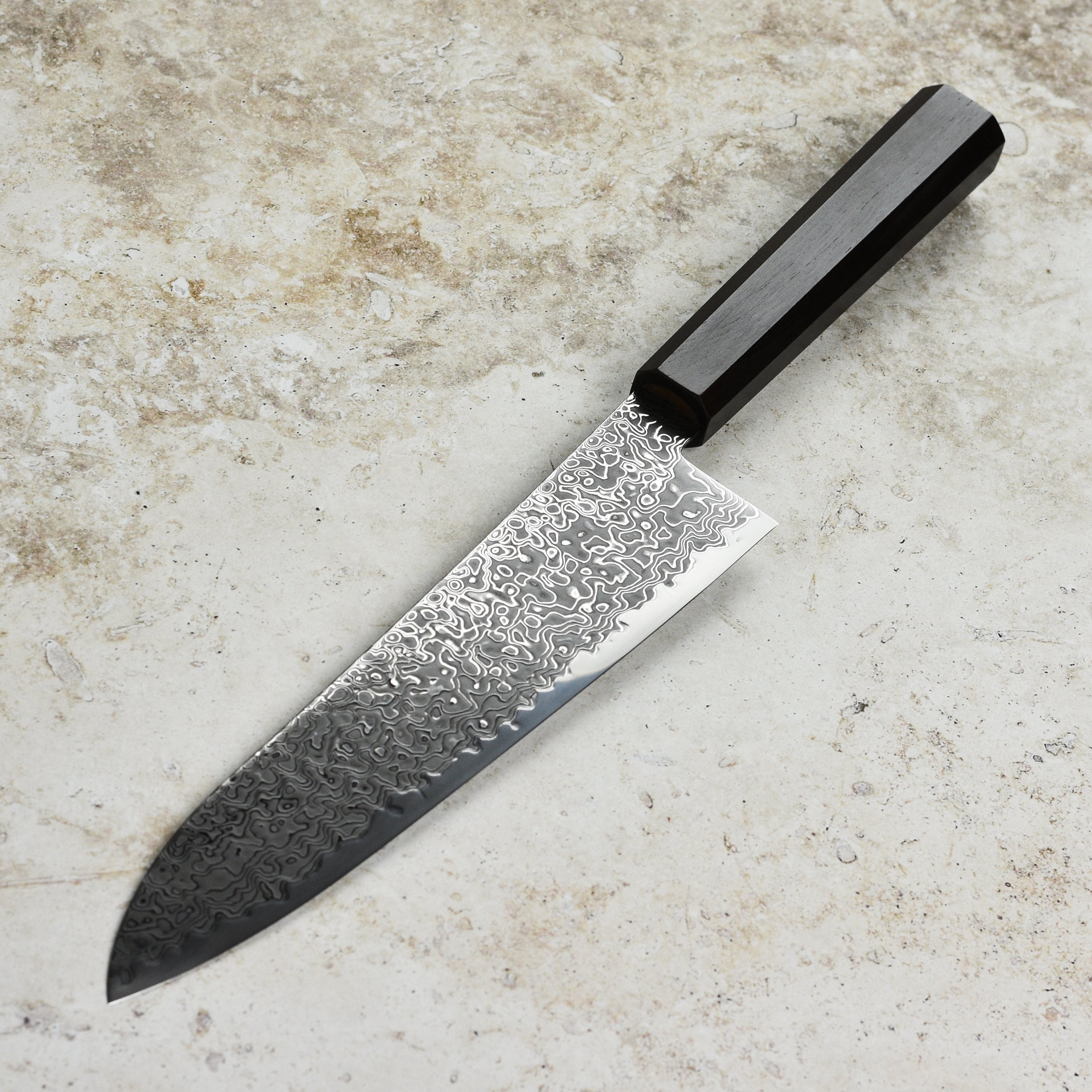 Hatsukokoro Ryuhyo SG2 Kurozome Damascus 8.25" Gyuto