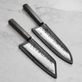 Zuma Black Forged Bunka & Chef's Knife Set with Sheaths