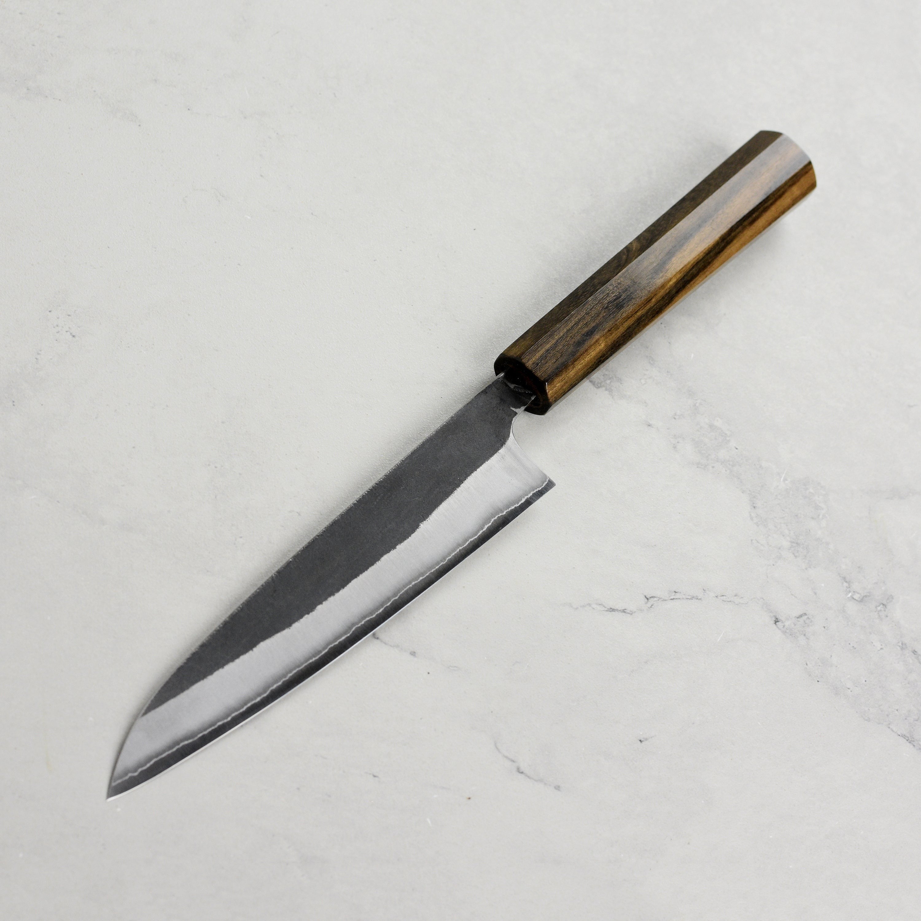 Hatsukokoro Kurokaze Shirogami #2 Kurouchi Stainless Clad 5.9" Petty